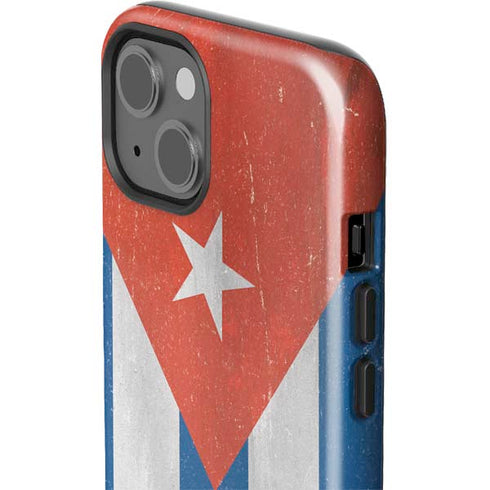 Cuban Flag Distressed iPhone 15 Impact Case